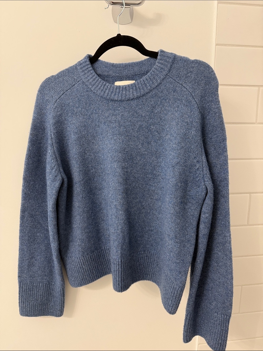 Abercrombie & Fitch Soft Blue Crewneck Sweater